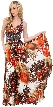 Tropical Sunset Long Formal Dress