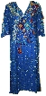 Tea-length Sequin Beaded Formal Gown