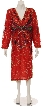 Butterfly Design Tea Length Gown