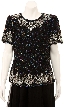 Hand Beaded Asymmetrical Formal Blouse