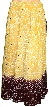 Bohemian Drawstring  and Sequined Long Skirt