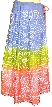 Bohemian Drawstring and Sequined Long Skirt