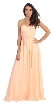 Strapless Crossed Bodice Wrap Skirt Formal Bridesmaid Dress