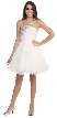Sequined One Shoulder Tulle Short Party Prom Dress 