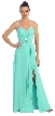 Strapless Bow Accent Sequins Long Formal Prom Dress