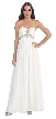 Strapless Rhinestones Bust Long Formal Bridesmaid Dress