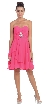 Strapless Ruched Short Formal Bridesmaid Party Dress