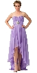 Strapless Rhinestones Waist Hi-Low Formal Party Dress 