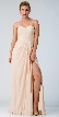 Strapless Pleated Overlap Bust Long Bridesmaid Dress