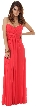 Strapless Twist Knot Waist Ruched Long Bridesmaid Dress
