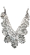 Sequin Beaded Open Hanging Collar Scarf