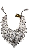 Sequin Beaded Open Collar Scarf