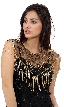Black Beaded Collar Scarf