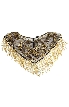Hand Beaded Butterfly Collar Scarf