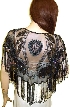 Sequin Beaded Collar Scarf (Black/Multi)