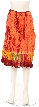 Tie & Dye Crinkled Orange Skirt