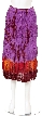 Tie & Dye Crinkled Purple Multi Skirt