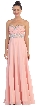 Strapless Rhinestones Empire Bust Formal Evening Dress