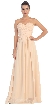 Strapless Shirred Bust Long Formal Bridesmaid Dress — in Champaign