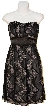 Strapless Zig-Zag Party Dress