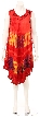 Loose fitted Asymmetrical Tie-Dye Casual Dress — in Orange alt image