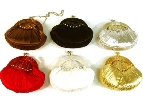 Sequin Beaded Satin Evening Bag