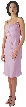 Beaded Chiffon Short Formal Dress — in Lilac color