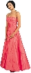 Strapless A-line Beaded Prom Dress