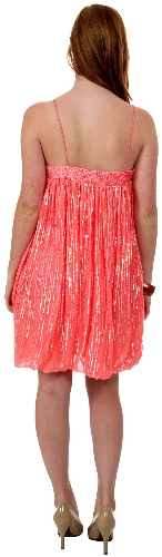 Cocktail High Waist Bubble Dress — back view