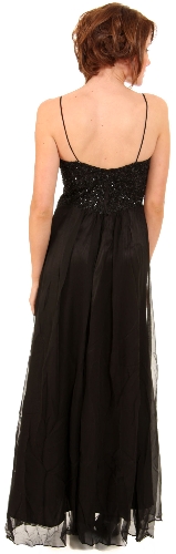 Two Tone Butterfly Top Formal Party Dress — back view