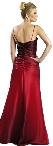 Elegant Empire Style Formal Evening Dress — back view