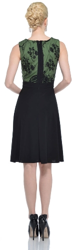 Sleeveless Knee length Party Dress  — back view