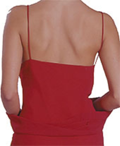 Glittered Top Long Dress — back view