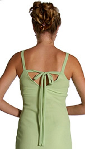Sequin Short Cocktail Dress with a bow at back — back view