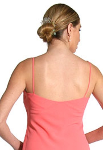 Asymmetric Beaded Pant Dress — back view