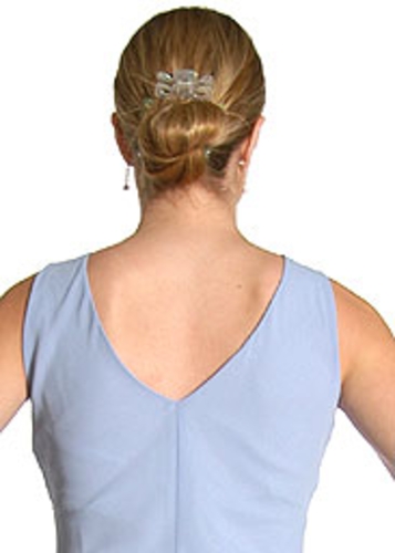 Asymmetric Beaded Party Dress — back view