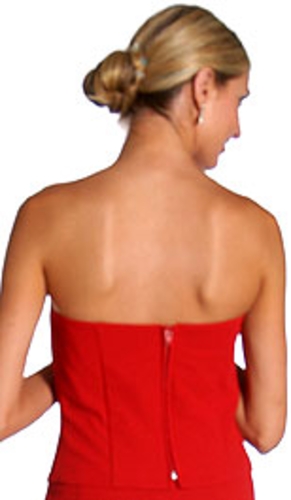 Two Piece Corset Pant Dress — back view