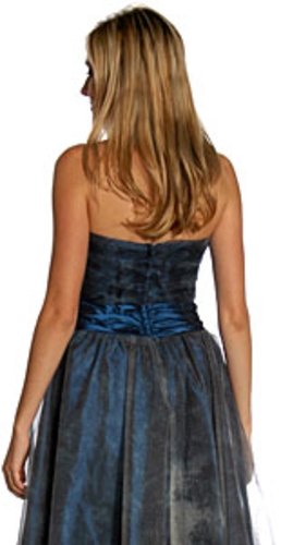 Strapless  Ribbon Bow Party Dress — back view
