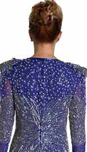 Sweetheart Full Length Beaded Gown — back view