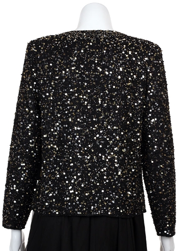 Sequin Covered Hand Beaded Jacket — back view