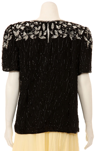 Classy Sequined Designed Blouse — back view