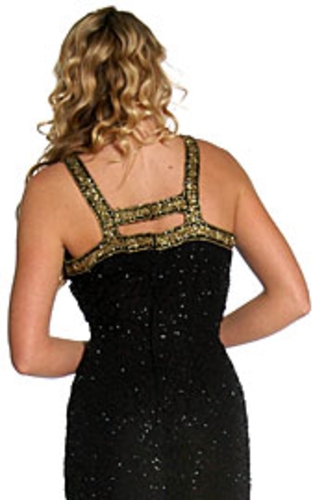 Beaded Full Length Formal — back view
