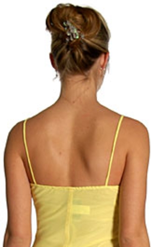 Spaghetti Strapped Ruffled Short Cocktail Dress — back view