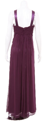 Halter V-Neck Empire Cut Formal Evening Dress — back view