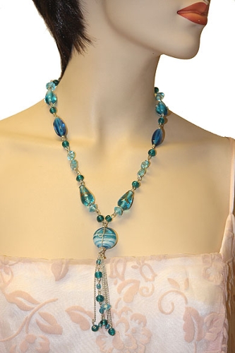 Ocean Blue Fashion Necklace