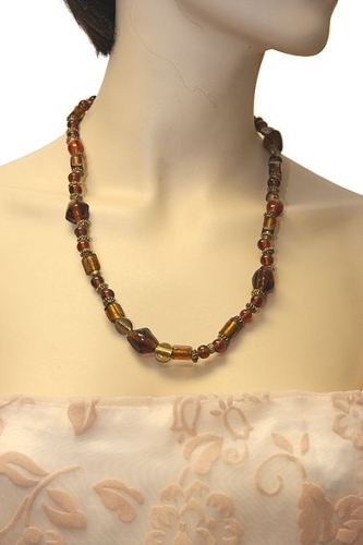 Amber Colored Fashion Necklace
