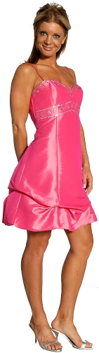Bubble Party Dress with Spaghetti Straps