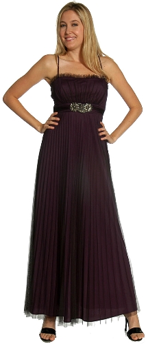 Empire Cut English Net Formal Dress