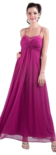 Grecian Goddess Chiffon Formal Prom Dress
