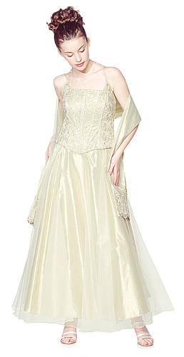 Full Length A-Line Lace Dress